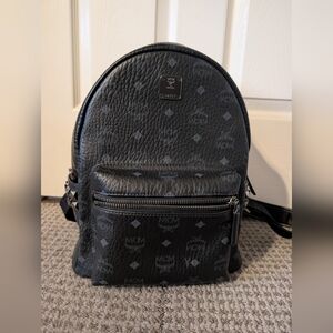 MCM Small Stark Viestos Coated Canvas Backpack